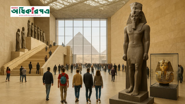 মিসরের গ্র্যান্ড ইজিপশিয়ান মিউজিয়াম আনুষ্ঠানিকভাবে উন্মোচন হল আজ